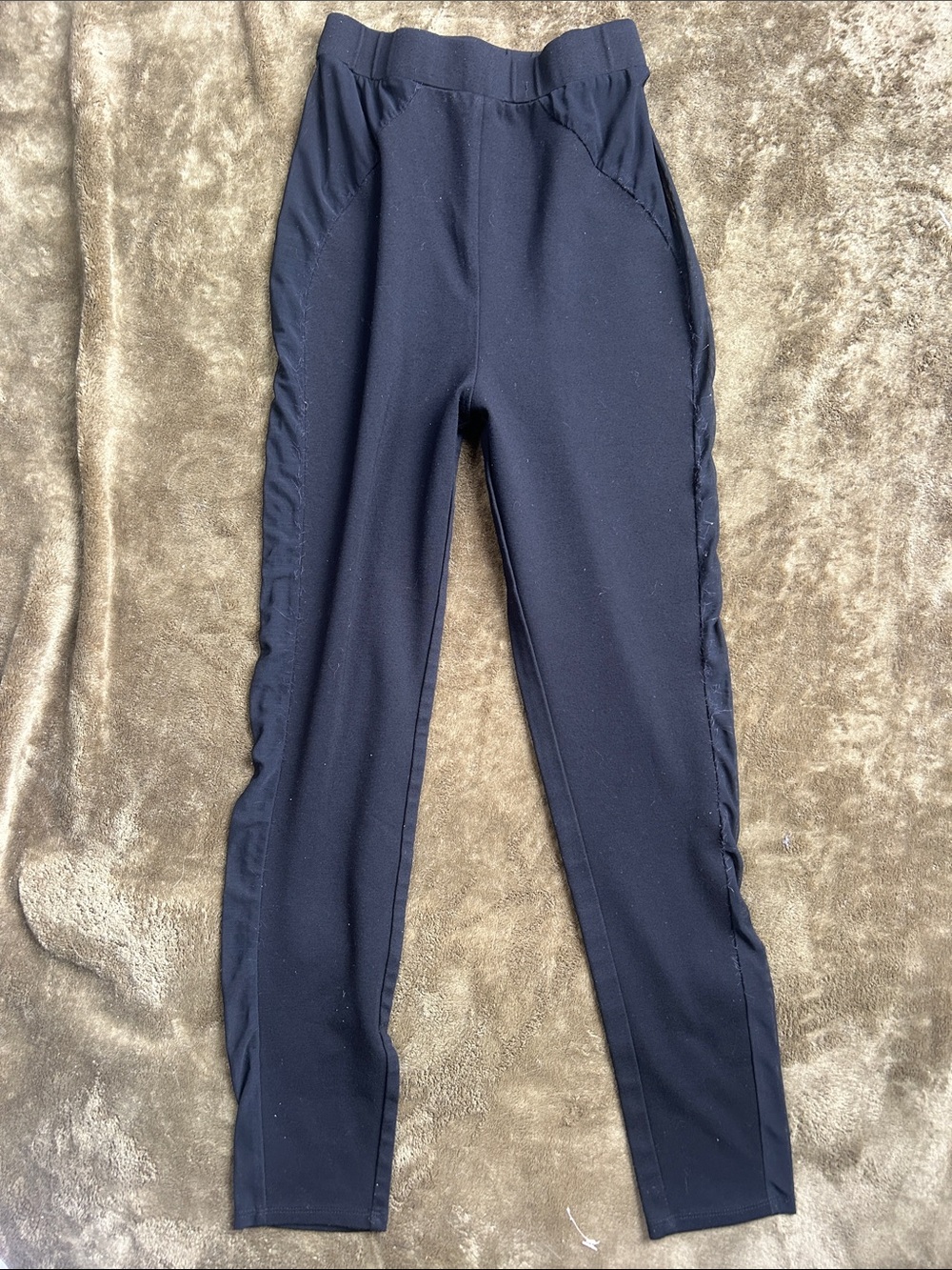 Hours Medium Black Leggings w sheer side